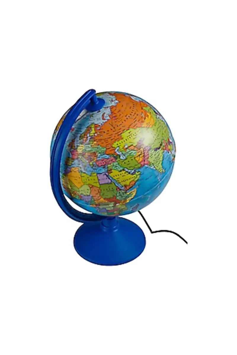 Brons Işıklı Siyasi Küre 26 cm - 1