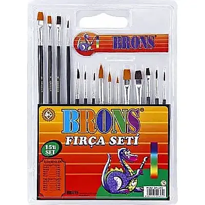 Brons Resim Fırçası Set 15 Li - 2