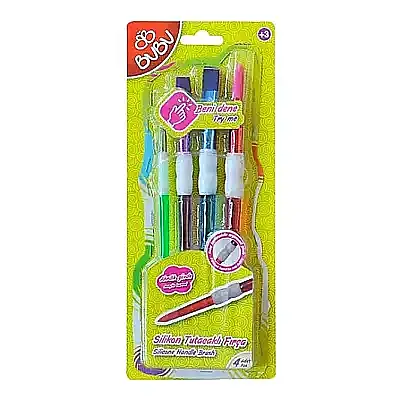 Bu Bu Fırça Seti Silikon Tutacaklı 4 Lü - 2