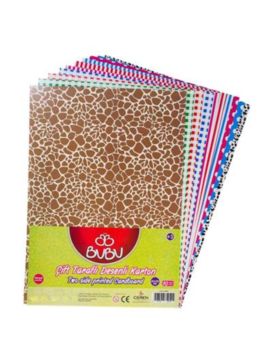 Bu Bu Fon Kartonu Çift Taraflı 50X70 Desenli - 1