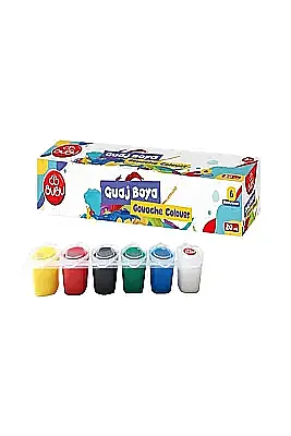 Bu Bu Guaj Boya 6 Renk Birleşik Pot 20 ml - 2