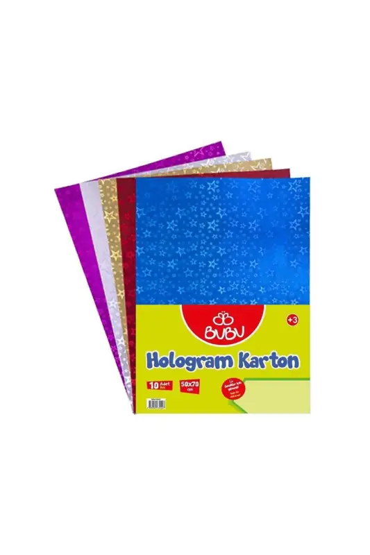 Bu Bu Hologram Karton 50X70 10Lu - Bu-Bu
