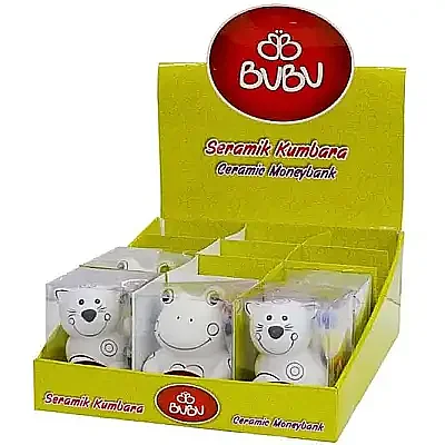 Bu Bu Kedi Seramik Kumbara Boyama Seti Pvc Kutulu - Bu-Bu