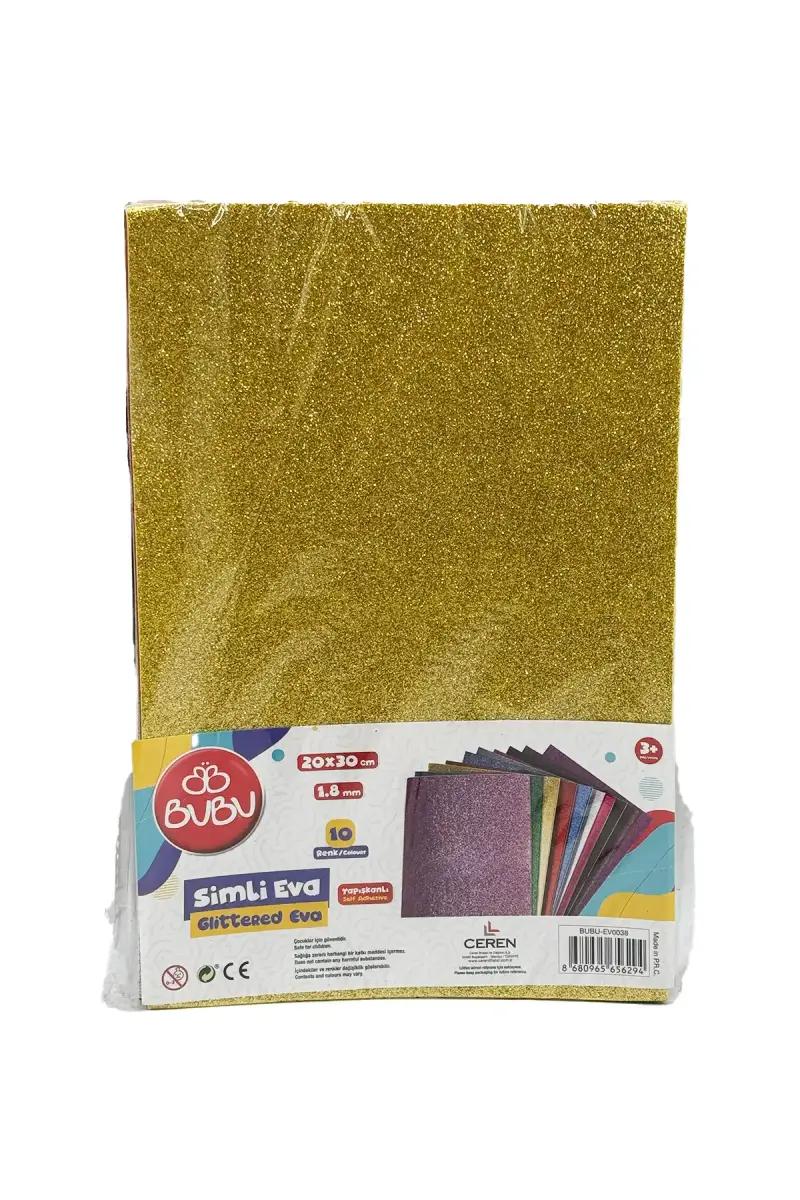 Bu Bu Simli Yapışkanlı Eva 20X3010 Renk - 1