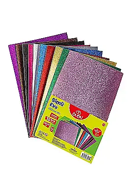 Bu Bu Simli Yapışkanlı Eva 20X30 Cm 10 Renk - 2