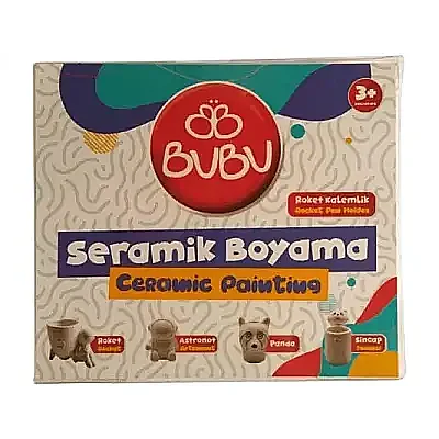 Bu Bu Sincap Seramik Kalemlik Boyama Seti Pvc Kutulu - Bu-Bu