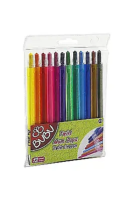 Bu Bu Twist Crayon Mum Boya 12 Renk - 3
