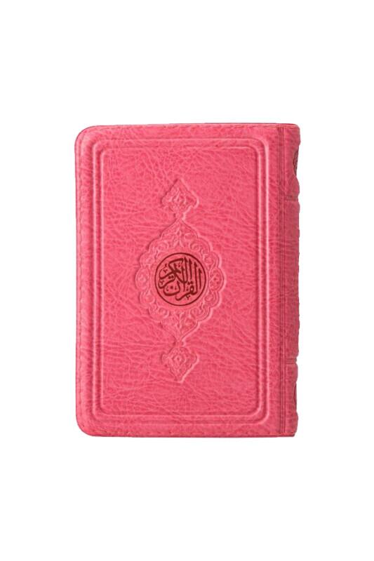 Büyük Cep Boy Kuranı Kerim Pembe Kılıflı - Hayrat Neşriyat