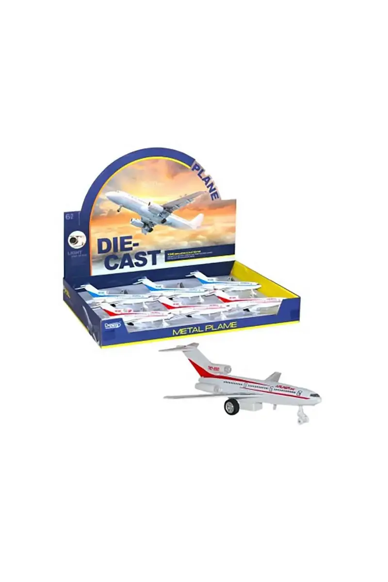 C Toys Diecast Çek Bırak Uçak Sesli Işıklı - 1