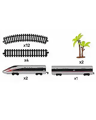 C Toys Hızlı Tren 1:43 Sesli Işıklı 21 Parça - 5
