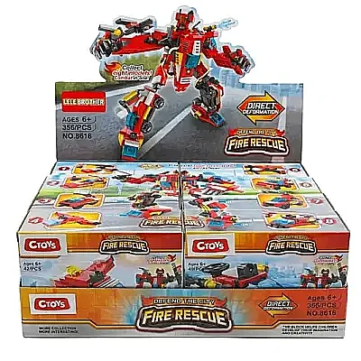 C Toys İtfaiye Aracına Dönüşebilen Robotlar - C Toys