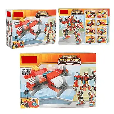 C Toys İtfaiye Aracına Dönüşebilen Robotlar - 4
