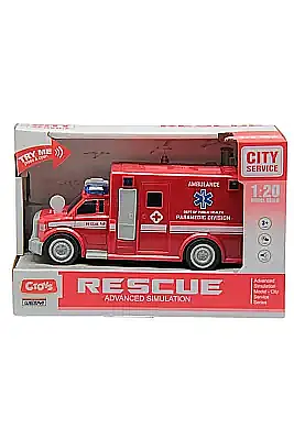 C Toys Sesli Ambulans Arabası 1:20 Pilli - 1