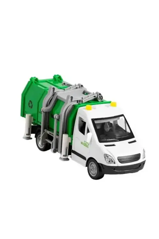 C Toys Sesli Çöp Konteyner Toplayıcı 1:16 Pilli - C Toys
