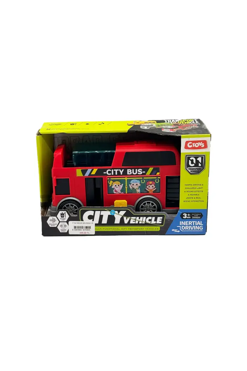 C Toys Sesli Işıklı Şehir Otobüsü 1:20 - 1