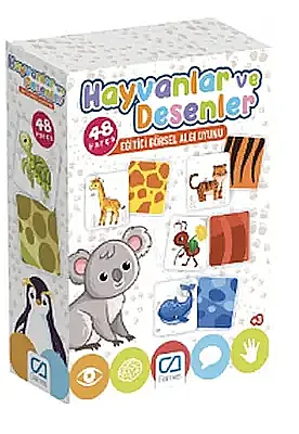 Ca Games Hayvanlar Ve Desenleri Eğitici Hafıza Oyunu - Ca Games