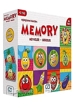 Ca Games Meyveler Sebzeler Eşleştirme Kartları - Ca Games