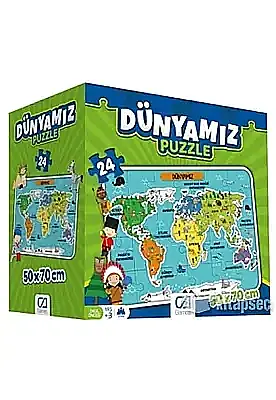 Ca Games Puzzle Dünyamız 50 x 70 cm - 1