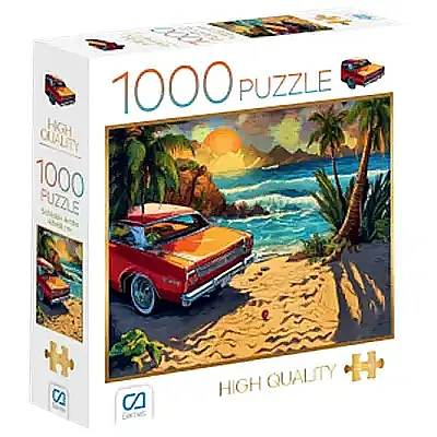 Ca Games Puzzle Sahildeki Araba 1000 Parça - 2