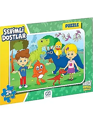 Ca Games Sevimli Dostlar Frame Puzzle 24 Parça - 2