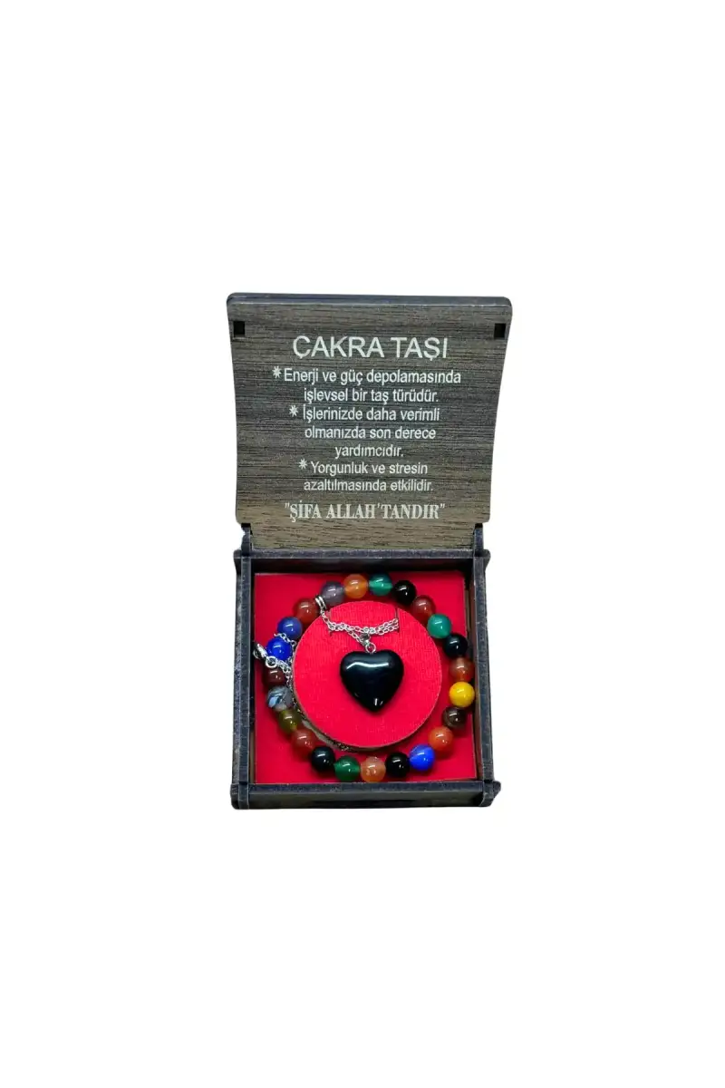 Çakra Taşı Kolye & Bileklik Set - 1
