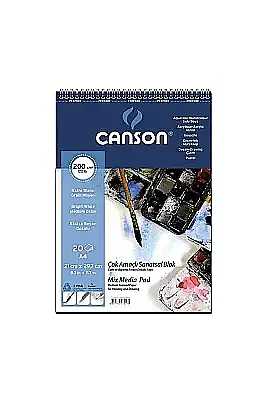 Canson 1557 Fıneface Resim Blok A4 200 gr 20 Yp Çok Amaçlı - Canson
