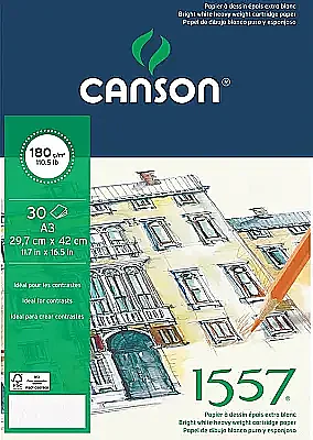 Canson 1557 Resim Çizim Blok A3 180Gr 20Yp - Canson