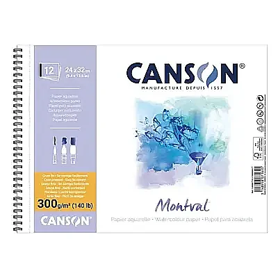 Canson Montval Çizim Blok Spr 24 x 32 300 gr 12 Yp - 4