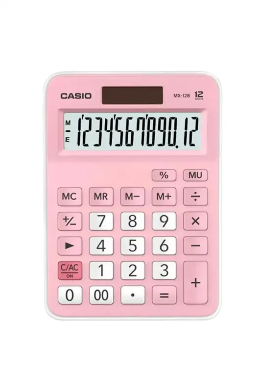 Casıo Hesap Makinesi 12 Hane Pembe - Casio