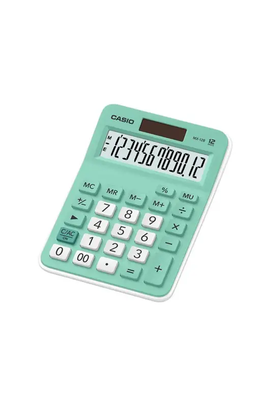 Casıo Hesap Makinesi 12 Hane Yeşil - Casio