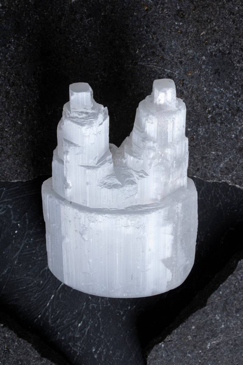 Çift Kule Selenit Mini Dağ (S.K.213) - 1