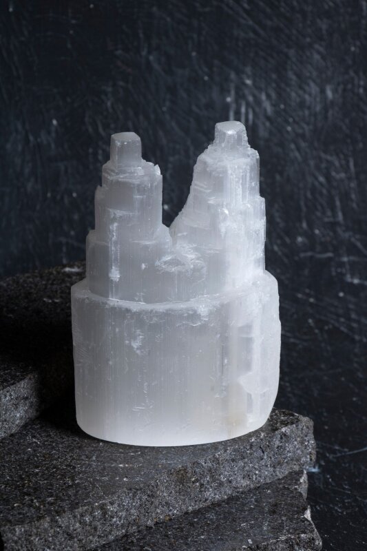 Çift Kule Selenit Mini Dağ (S.K.213) - 3