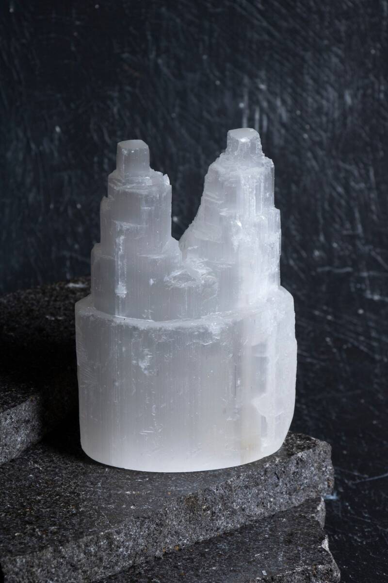 Çift Kule Selenit Mini Dağ (S.K.213) - 3