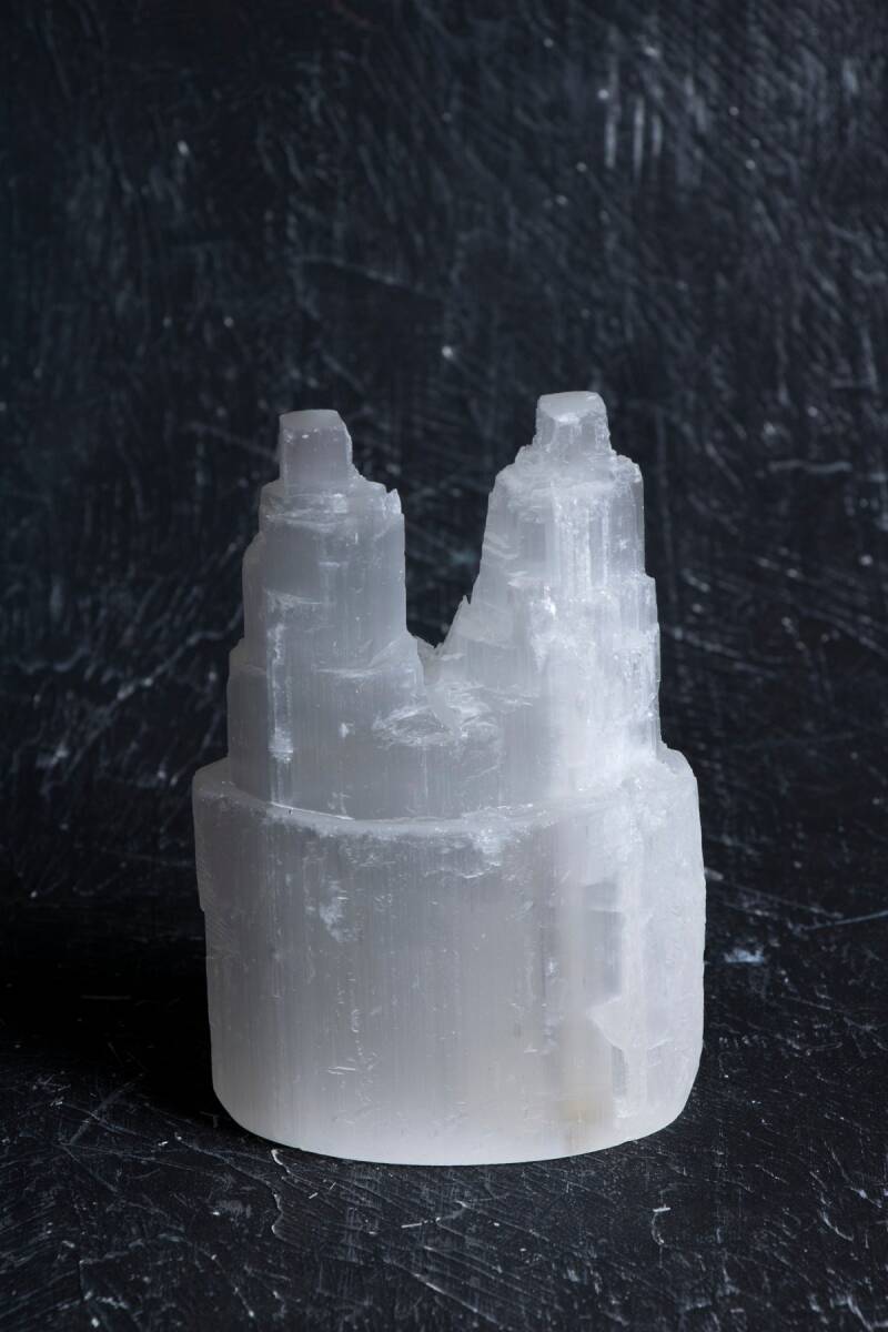 Çift Kule Selenit Mini Dağ (S.K.213) - 4