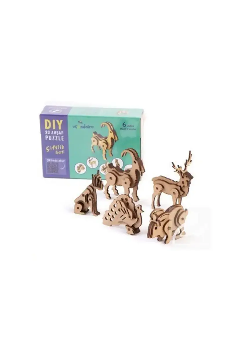 Çiftlik Seti Ahşap Oyuncak - 1