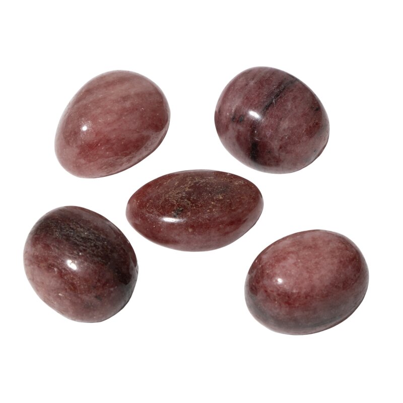 Çilek Kuvars Doğal Taş Tımbıl El Taşı - Doğal Taş