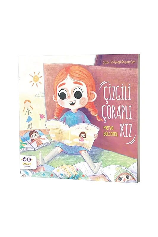 Çizgili Çoraplı Kız - Cezve Çocuk