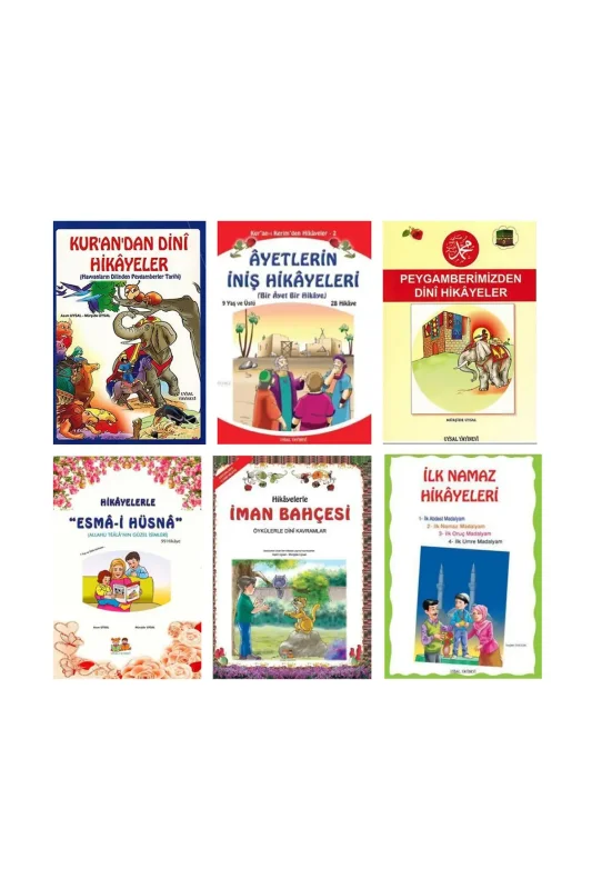 Çocuklar İçin Dini Hikayeler Seti 6 Kitap - Uysal Yayıncılık