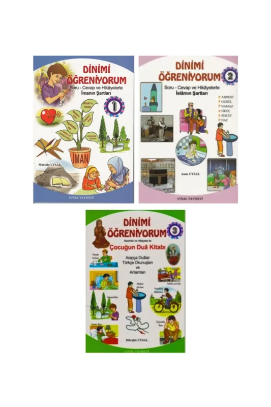 Çocuklar İçin Dinimi Öğreniyorum 3 Cilt Takım - Uysal Yayıncılık