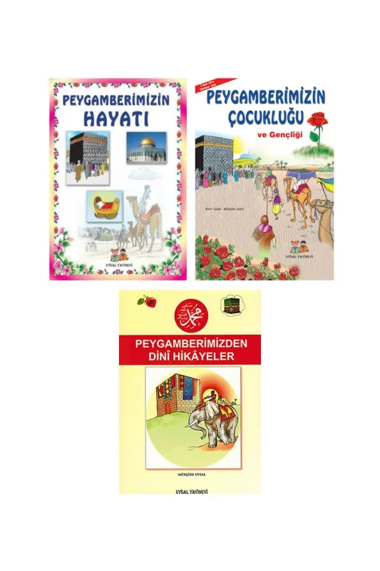 Çocuklar İçin Peygamberimizin Hayatı ve Hikayeleri 3 Kitap - Uysal Yayıncılık
