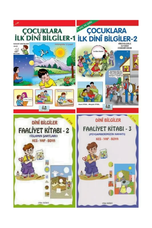 Çocuklar İçin Temel Dini Bilgiler Seti 4 Kitap - Uysal Yayıncılık