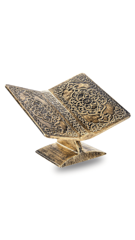 Dergah Masaüstü Plastik Rahle Altın Kaplama - Ahıska Çarşı