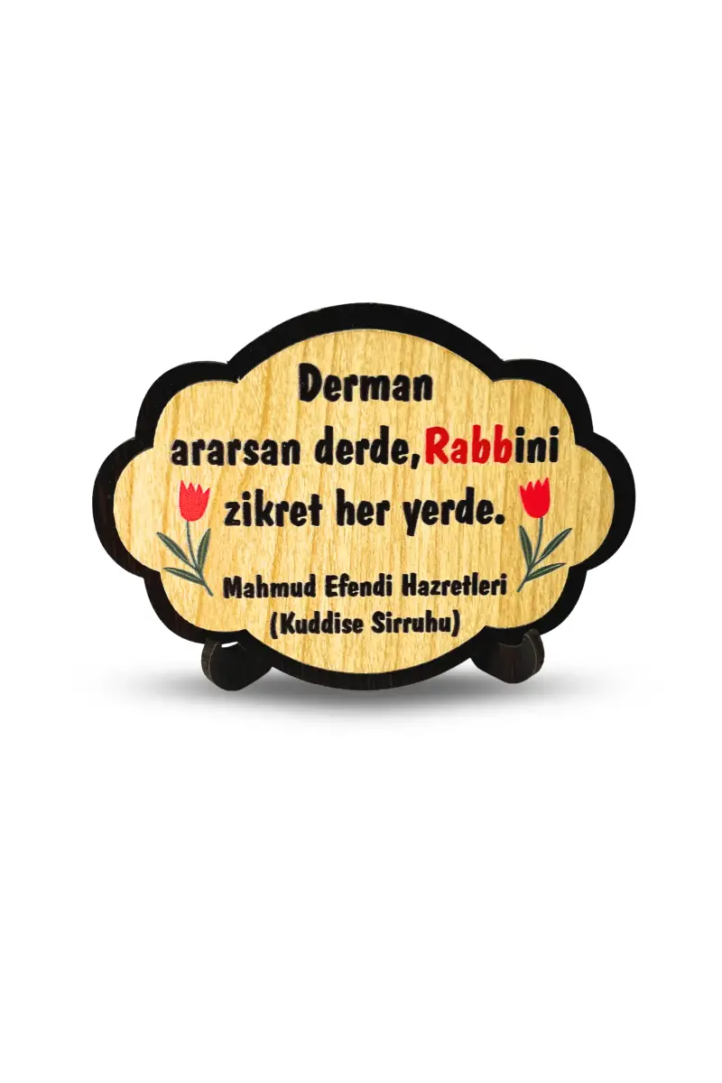 Derman Ararsan Derdine Ahşap Magnet - 1