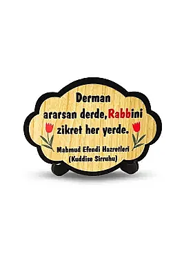 Derman Ararsan Derdine Ahşap Magnet - 9