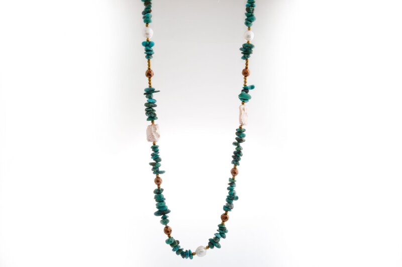 Devina, Turkuaz İnci Doğaltaş Kolye - 5