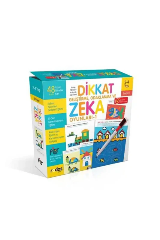 Dikkat Geliştirme Odaklanma ve Zeka Oyunları 1 - Piar Kids