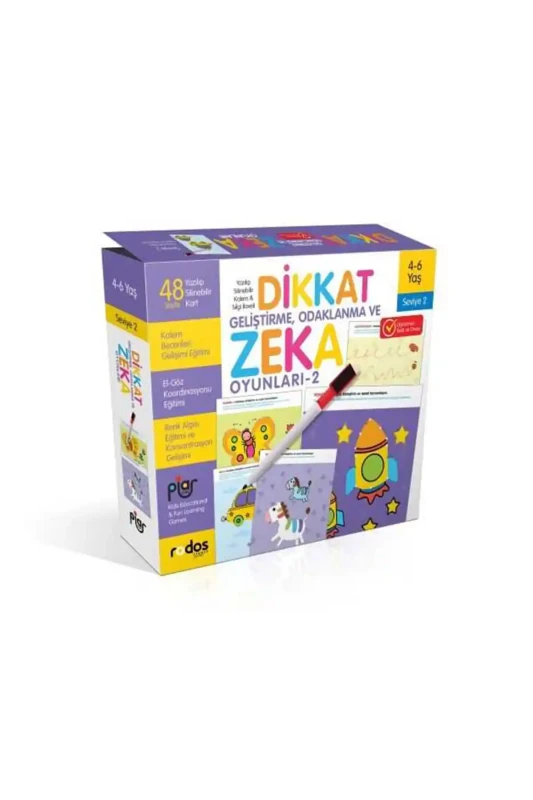 Dikkat Geliştirme Odaklanma ve Zeka Oyunları-2 - Piar Kids
