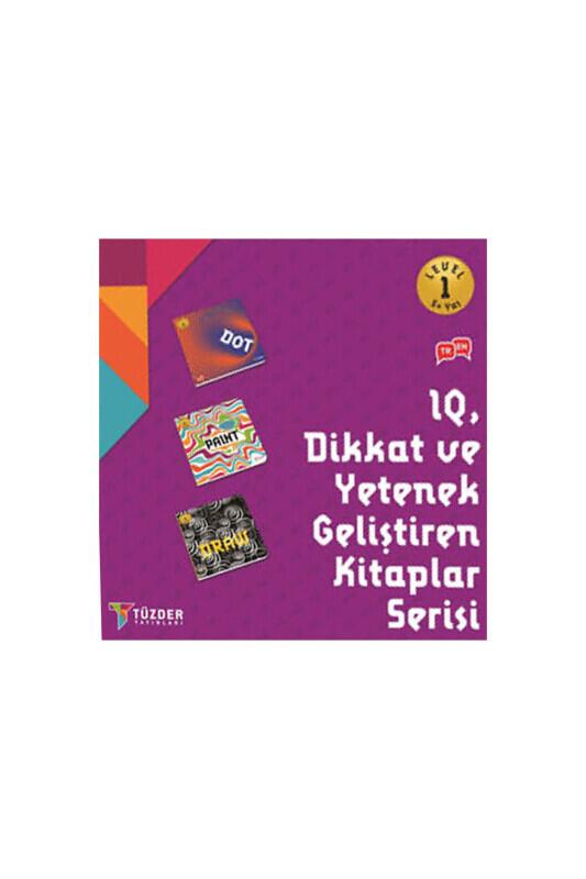Dikkat ve Yetenek Geliştiren 3 Kitap Set 5+ Yaş Level 1 - Tüzder Yayınları