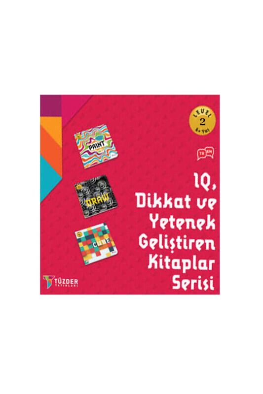 Dikkat ve Yetenek Geliştiren 3 Kitap Set 6+ Yaş Level 2 - Tüzder Yayınları