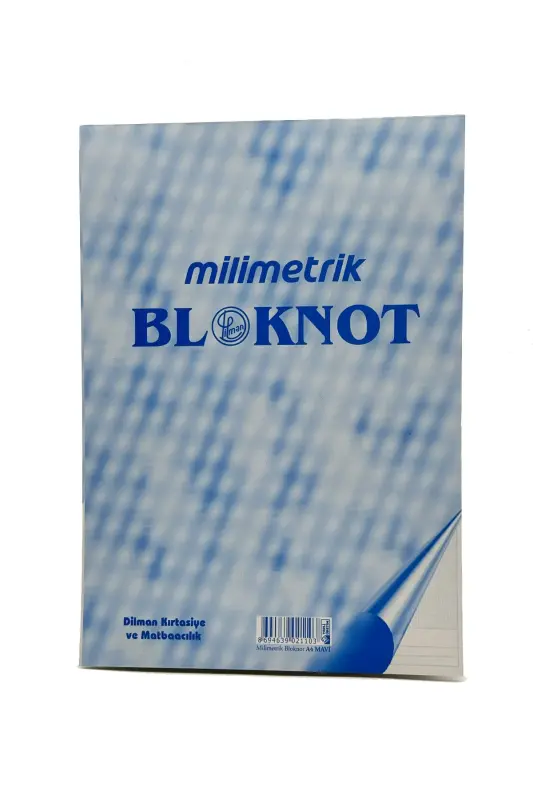 Dilman Milimetrik Bloknot Defteri A4 Mavi - Dilman